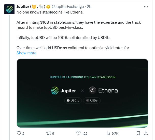 JupUSD stablecoin
