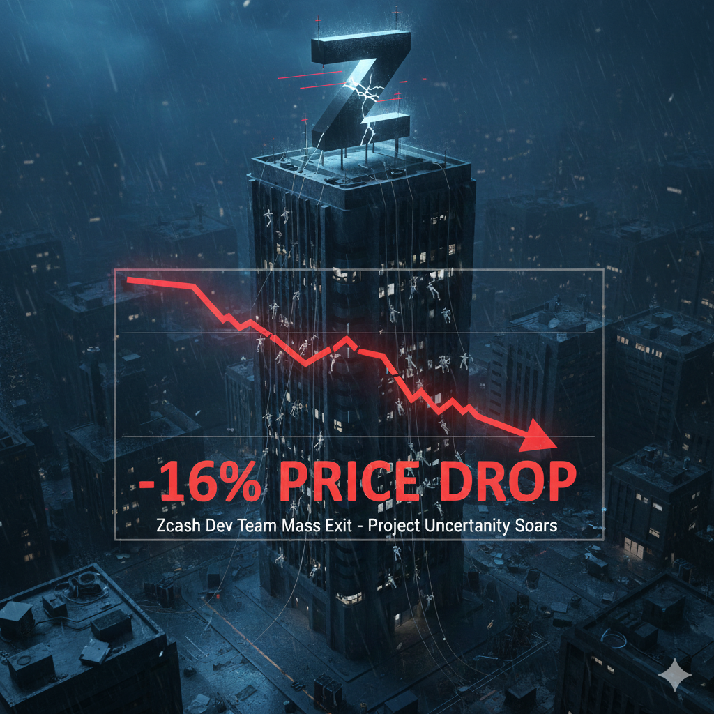 Zcash price drop