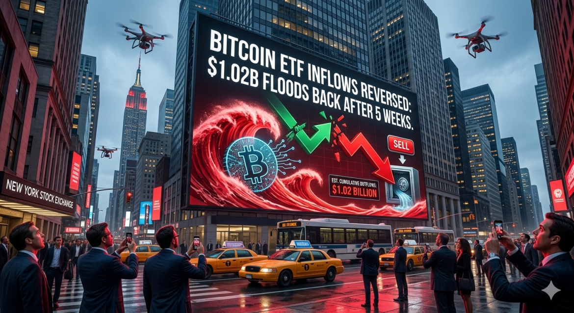 Bitcoin ETF inflows reversed