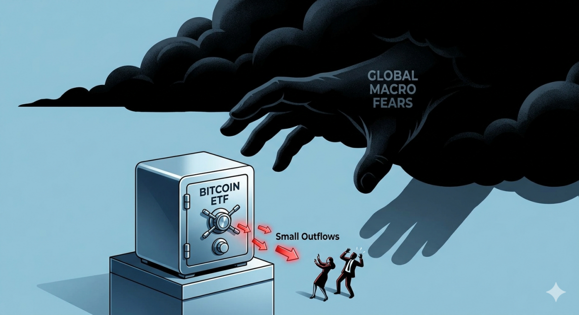 Bitcoin ETF outflows sentiment