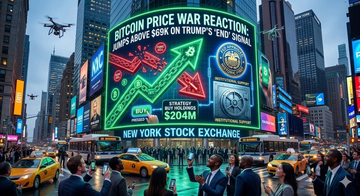 Bitcoin price war reaction