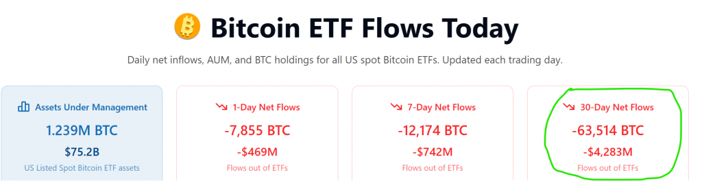 Bitcoin ETF outflows record 