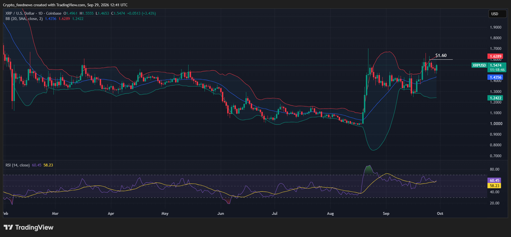 XRP holds near $1.51