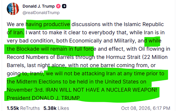 Bitcoin rebounds on Trump Iran statement
